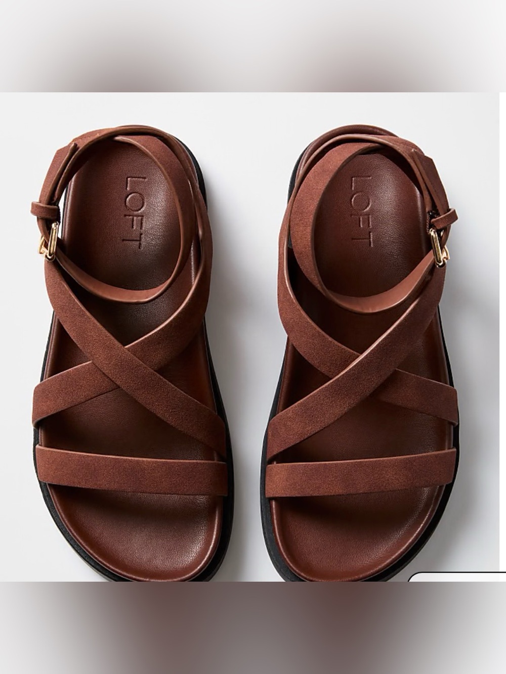 Molded Ankle Strap Sandals